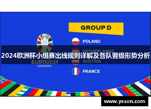 2024欧洲杯小组赛出线规则详解及各队晋级形势分析